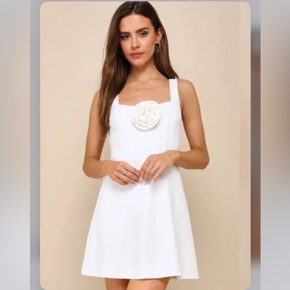 Lulus White Mini Dress - Picture 1 of 5